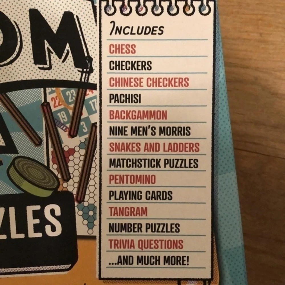 NEW Boredom Box of Games and puzzles edition ages 6-104